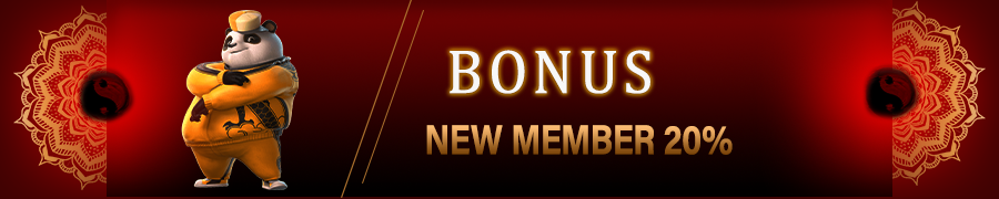 Bonus new member 20%